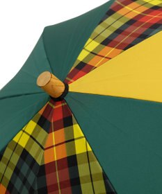 +RING レディース向け プラスリング 晴雨兼用（長ショート） GRN-CHK T1245