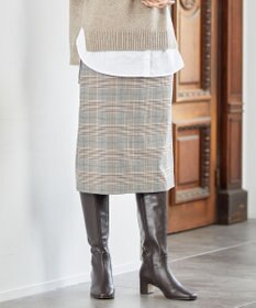 J.PRESS LADIES 【洗える】PL/Visストレッチチェック スカート