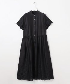 自由区 【カタログ掲載・接触冷感・洗える】エンブロイダリーローンシャツ ワンピース