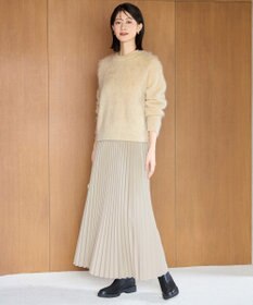 UNFILO L アルパカシャギー クルーネック プルオーバー