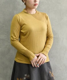 muuc 〈洗えるニット〉〈肌に優しいニット〉〈コットン＆カシミヤ〉〈通年着られるニット〉14Gハイゲージニットプルオーバー