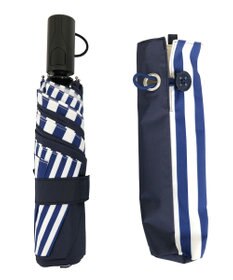 +RING 【簡単/便利】UNISEX 自動開閉式 折傘58cm NVY-STP T1238