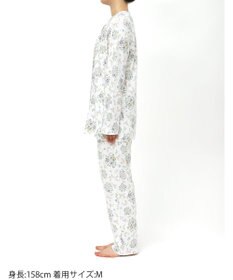 WACOAL ワコール_リラックス＆スリープ パジャマ 綿100%(本体) あったか 長袖 長ズボン ミントン レディース NDW456 /ワコール