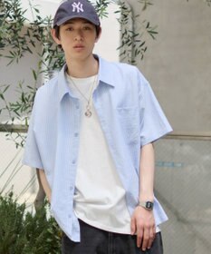 WEGO クロップドSSサッカーストライプシャツ