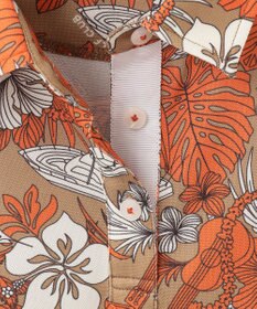 23区GOLF 【WOMEN】【吸水速乾/UVケア】STUDIO FIGLIO アロハ総柄 半袖 ポロシャツ