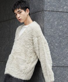 WEGO 【ユニセックス着用ITEM】フェザーカーディガン