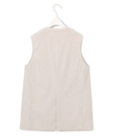 ICB 【洗える】ストレッチスエード ジレ