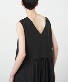 ATON VISCOSE CLOTH | バックギャザードレス