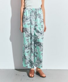 GRACE CONTINENTAL リゾートプリントイージーパンツ