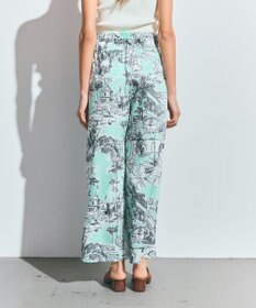 GRACE CONTINENTAL リゾートプリントイージーパンツ