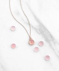 TOCCA 【WEB限定】BLOOMING BUD K10 NECKLACE K10 天然石カボションカット ダイヤモンド ネックレス