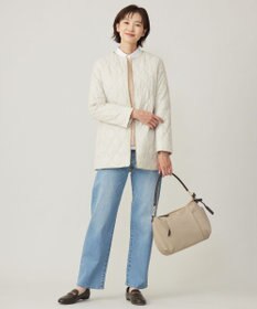 J.PRESS LADIES 【洗える】スパンライクナイロンタッサー ステンカラー コート