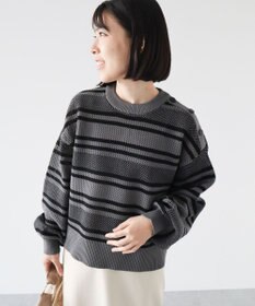 Green Parks ランダムボーダーニットプルオーバー