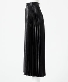 23区 【エステータ】シャイニーサテン プリーツスカート