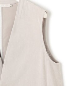 ICB 【洗える】ストレッチスエード ジレ