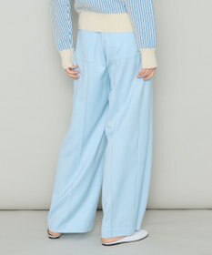 JOSEPH パステルウール　ワイドトラウザーズ