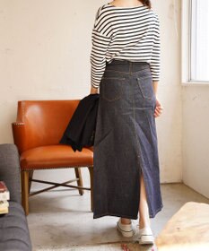 woadblue 人気NO.1 デニムスカート リジッドブルー