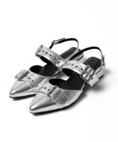 WEGO ハトメベルトポインテッドシューズ