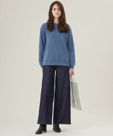 自由区 L 【洗える】ウスカルデニムバギー パンツ