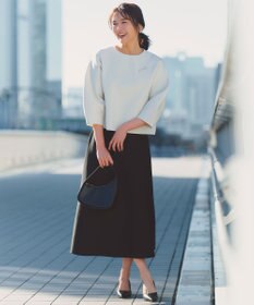 UNFILO L BEAUTY FORM KNIT フレアスカート セットアップ