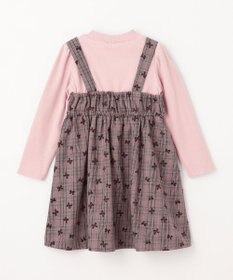 ANY KIDS チェック柄 ドッキング ワンピース