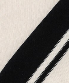 ICB 【洗える】 ソフトカシミヤミックス ライン柄ニット