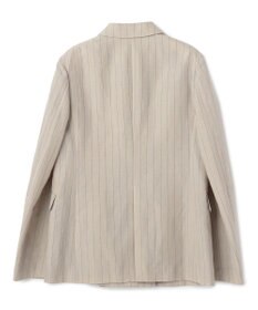 BEIGE， ERYTH / リネンストライプダブルジャケット