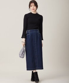 ANY SIS 【洗える】シアーディテール ニット