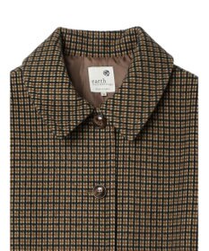 earth music&ecology ステンカラーコート（チェック）