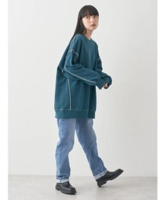 earth music&ecology 配色ルーズスウェット