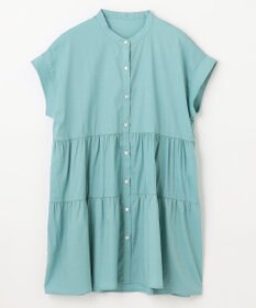 ANY 【洗濯機可能】シルキーソフトティアードブラウス