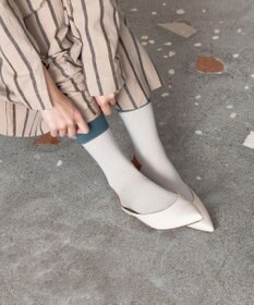 TRICOTE HERRINGBONE BUMPY SOCKS／ヘリンボーンパンビーソックス