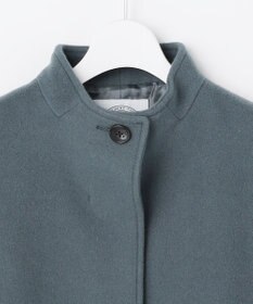 J.PRESS LADIES ショートビーバー ミディ丈 スタンドカラー コート