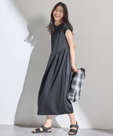 ANY L 【洗濯機可】ライトポンチコクーンワンピース