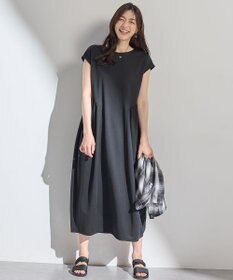 ANY L 【洗濯機可】ライトポンチコクーンワンピース