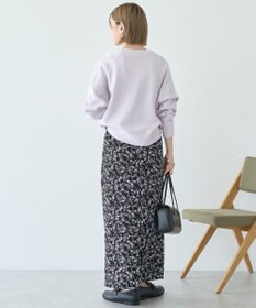 AMERICAN HOLIC ソフトコットンスウェットライクニットトップス