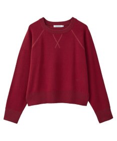 AMERICAN HOLIC ソフトコットンスウェットライクニットトップス