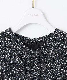 ANY SIS L 【洗える】フラワープリントワンピース × ニットベスト セット