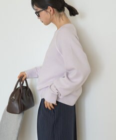 AMERICAN HOLIC ソフトコットンスウェットライクニットトップス