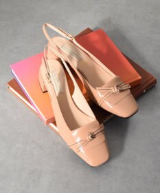 INTER-CHAUSSURES 【INTER-CHAUSSURES】スクエアトウチャンキーヒールバックバンド