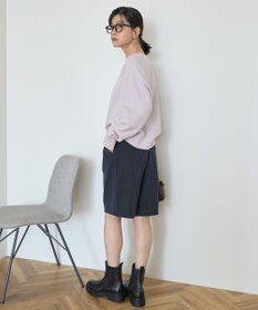 AMERICAN HOLIC ソフトコットンスウェットライクニットトップス