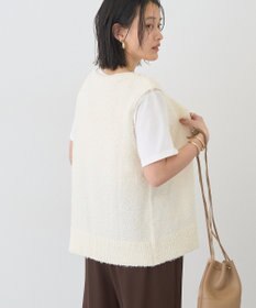 AMERICAN HOLIC ダブルZIPシャギーニットベスト