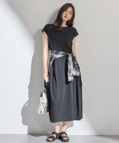 ANY L 【洗濯機可】ライトポンチコクーンワンピース