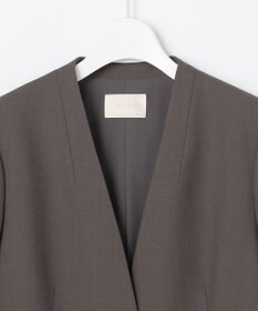 ANY SIS L 【WEB・一部店舗限定】ウーステッドエステル カラーレスジャケット