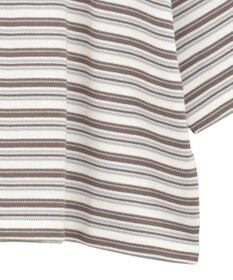 earth music&ecology レトロボーダーポロシャツ