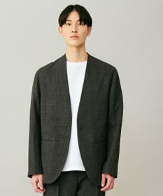 UNFILO MENS ウーリーノ ノーカラージャケット