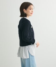 Green Parks ・ｓｗｉｎｇ　ｂｙ　ケーブルニットカーディガン