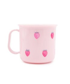 Mother garden マザーガーデン 野いちご プラ耐熱コップ 《レトロストロベリー柄》
