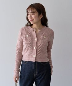 Green Parks ・ｓｗｉｎｇ　ｂｙ　ケーブルニットカーディガン