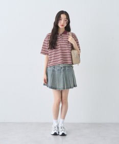 earth music&ecology レトロボーダーポロシャツ